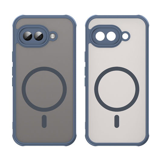 Custodia MagSafe per Google Pixel 9a, Techsuit, HaloFrost II, Blu Navy