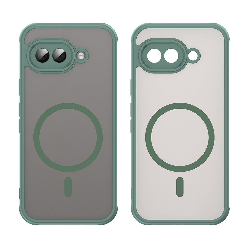 Custodia MagSafe per Google Pixel 9a, Techsuit, HaloFrost II, Verde