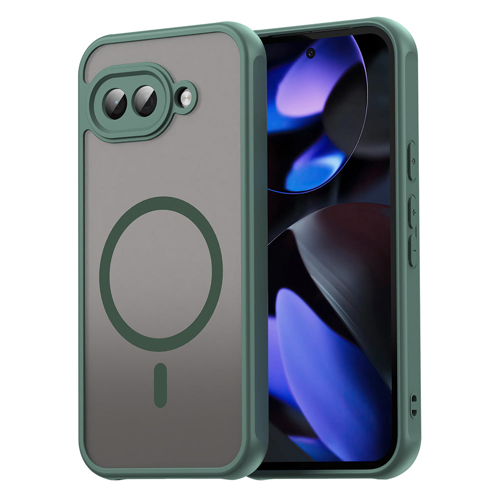Custodia MagSafe per Google Pixel 9a, Techsuit, HaloFrost II, Verde