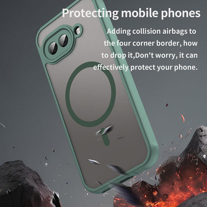 Custodia MagSafe per Google Pixel 9a, Techsuit, HaloFrost II, Verde