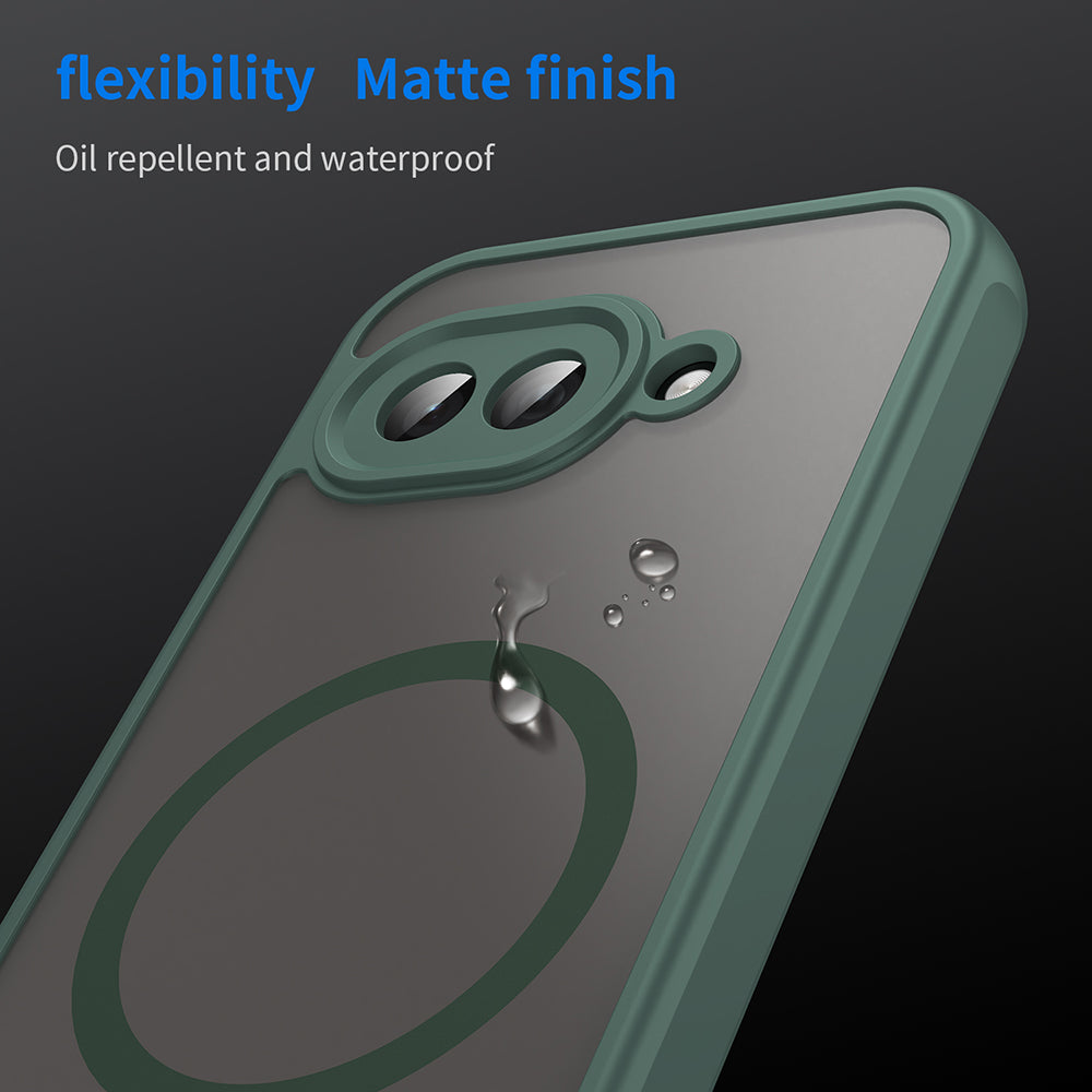 Custodia MagSafe per Google Pixel 9a, Techsuit, HaloFrost II, Verde