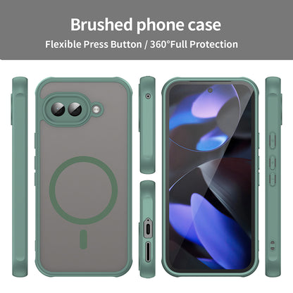 Custodia MagSafe per Google Pixel 9a, Techsuit, HaloFrost II, Verde