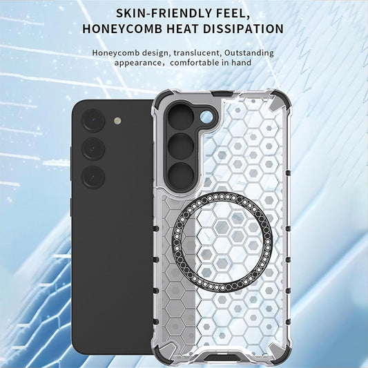 Custodia MagSafe per Honor 400 Lite, Techsuit, HoneyComb Shield, Nera