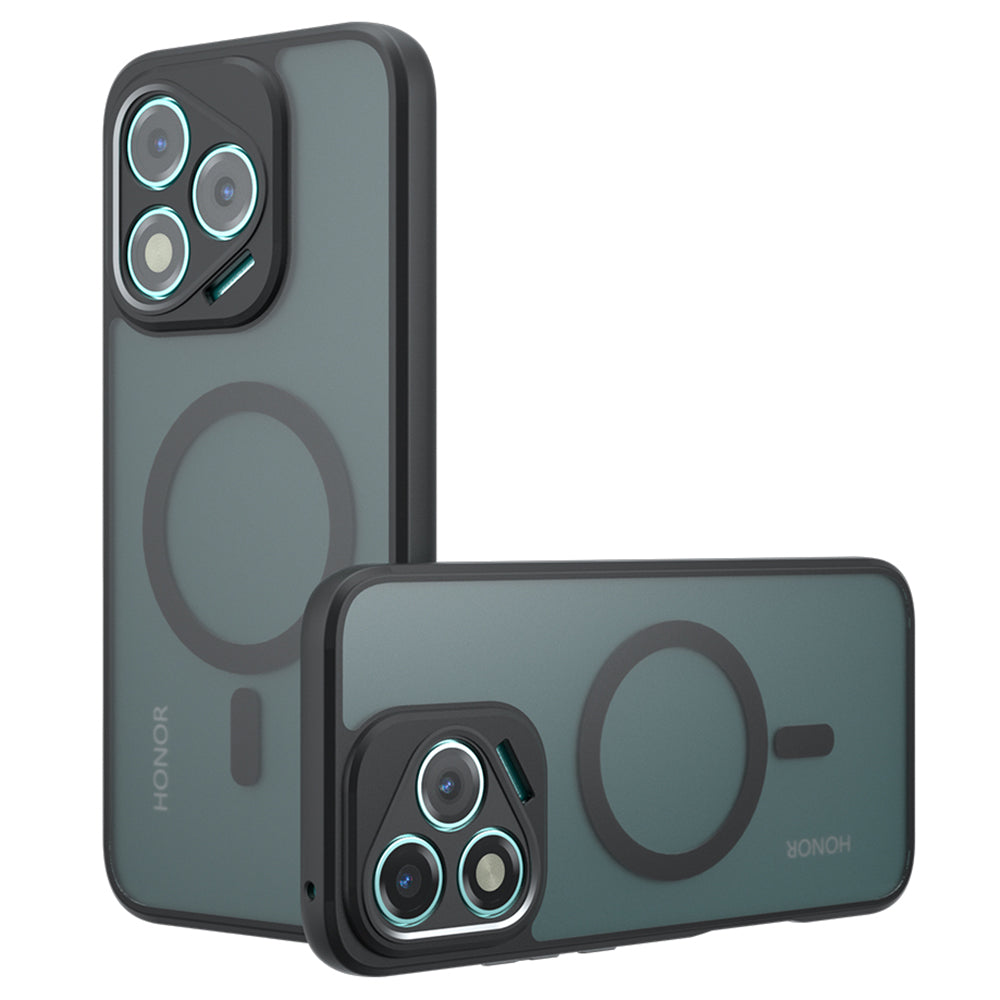 MagSafe-Hülle für Honor 400 Lite, Techsuit, PureFrost, Satin Schwarz