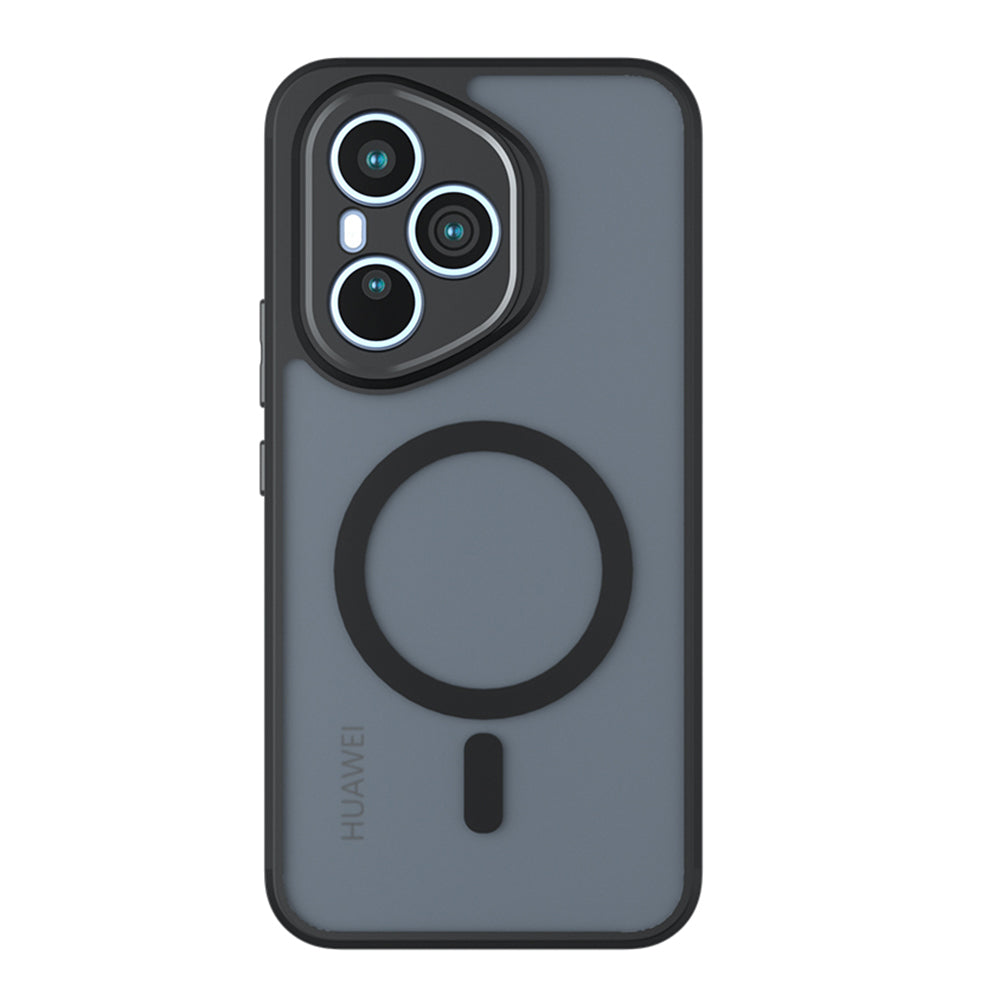 Coque MagSafe pour Honor 400 Pro, Techsuit, PureFrost, Noir Satiné