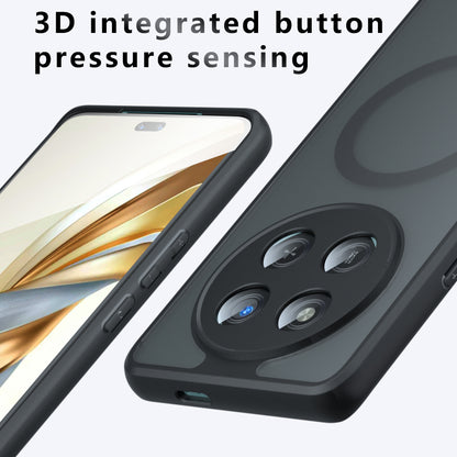 Coque MagSafe pour Honor 400 Pro, Techsuit, PureFrost, Noir Satiné