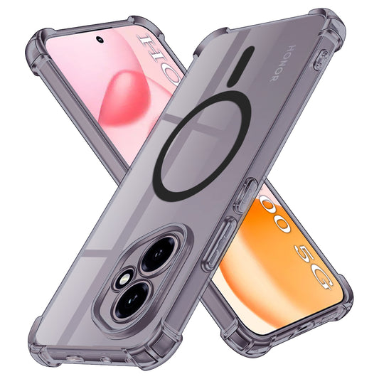 MagSafe-Hülle für Honor 400, Techsuit, stoßfest klar, rauchfarben