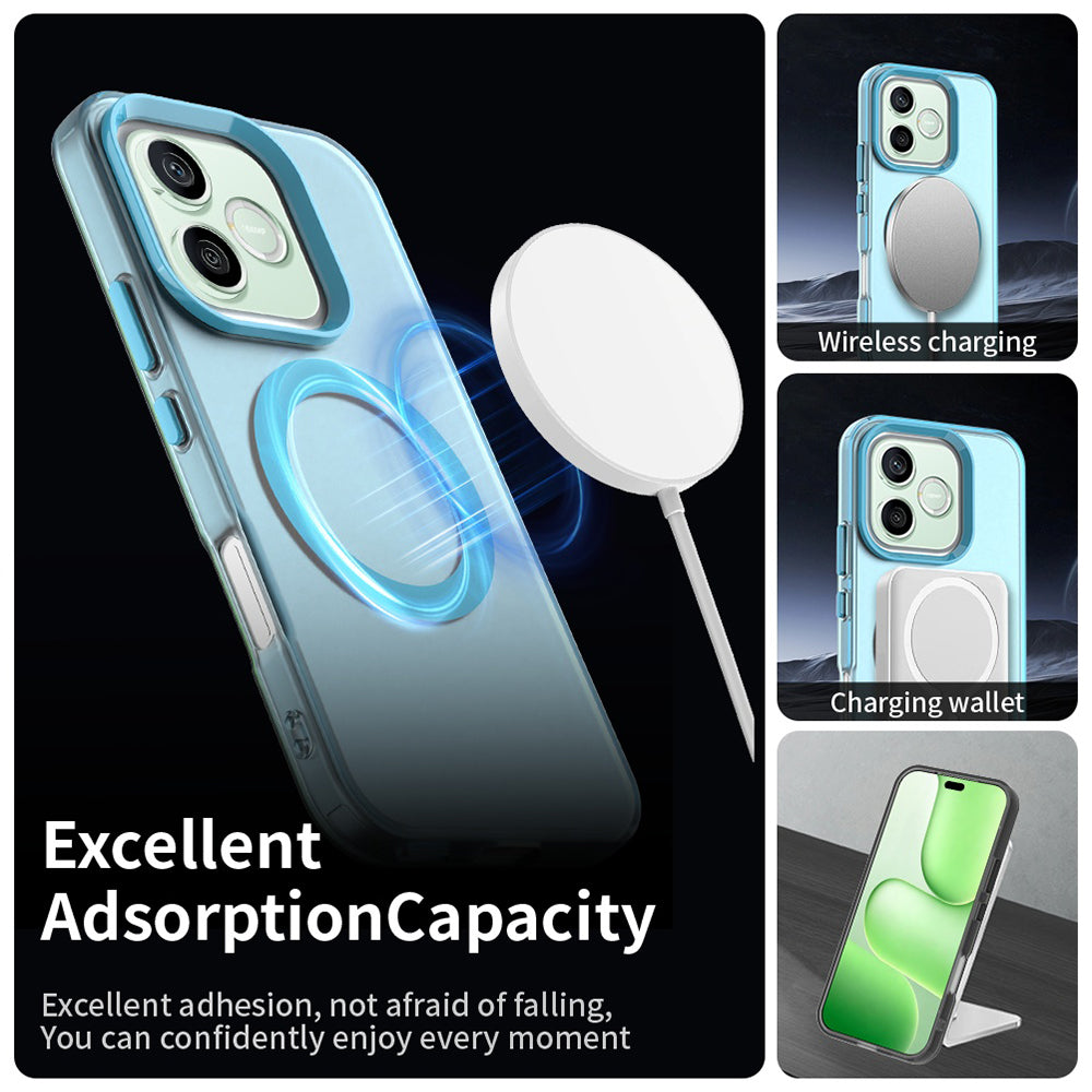Custodia MagSafe per Honor 600 Lite, Techsuit, CandyCase, Blu