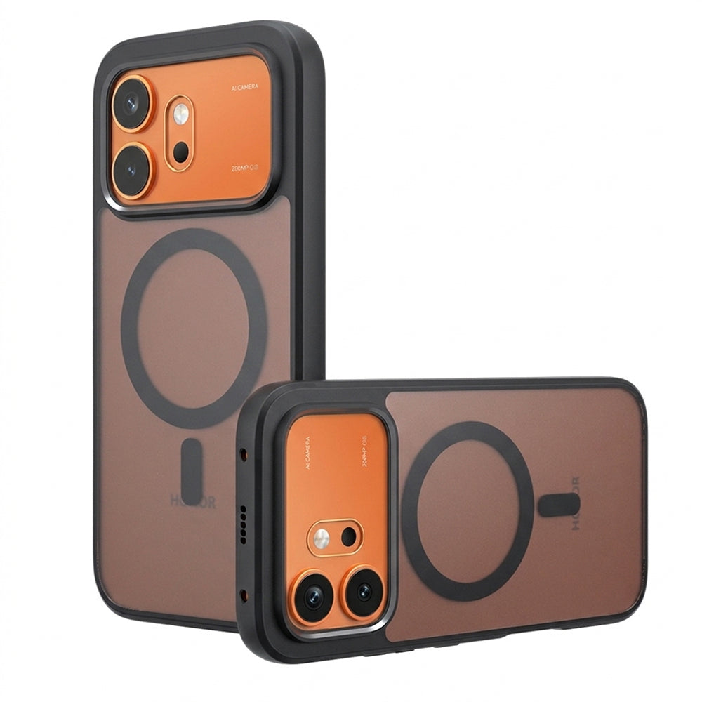 Custodia MagSafe per Honor 600 Pro / 600, Techsuit, PureFrost, Nero Satinato