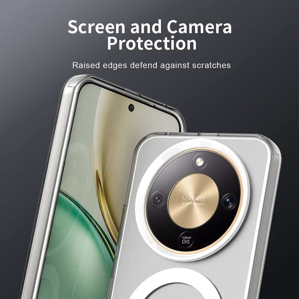 Custodia MagSafe per Honor Magic8 Lite, Techsuit, CandyCase, Bianca