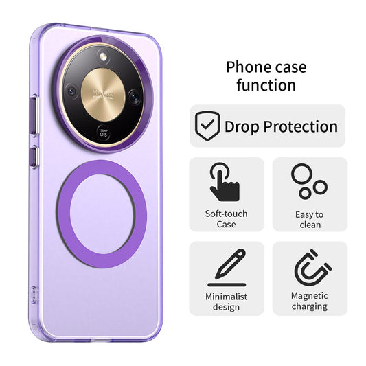 MagSafe Case for Honor Magic8 Lite, Techsuit, CandyCase, Purple