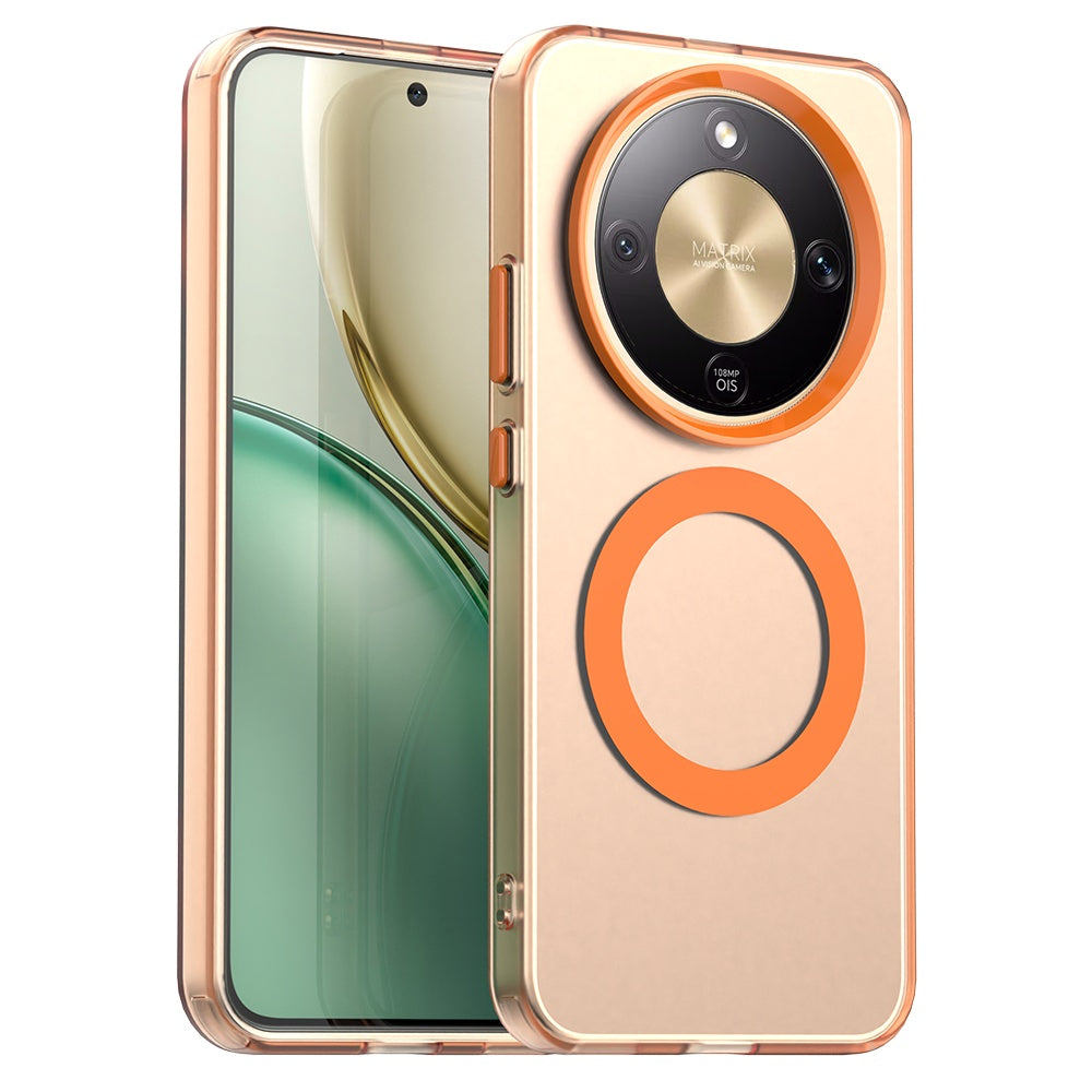 Étui MagSafe pour Honor Magic8 Lite, Techsuit, CandyCase, Orange