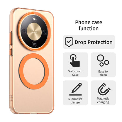 Étui MagSafe pour Honor Magic8 Lite, Techsuit, CandyCase, Orange