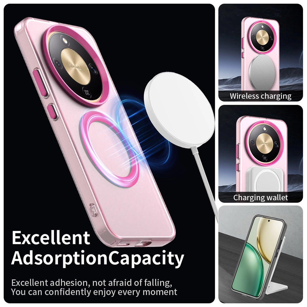 Custodia MagSafe per Honor Magic8 Lite, Techsuit, CandyCase, Rosa