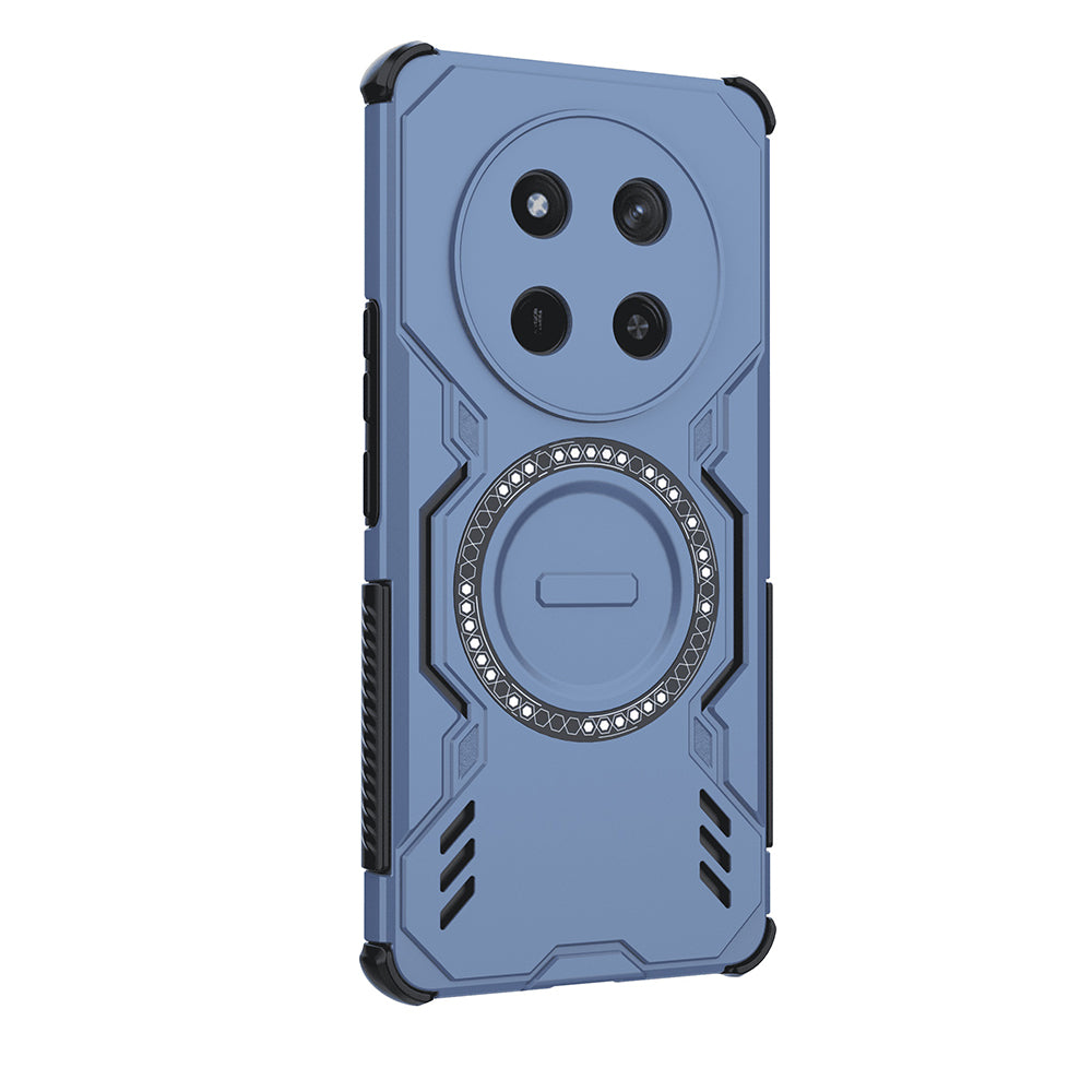 Custodia MagSafe per Honor X9c / Magic7 Lite, Techsuit, ArmorMag, Blu