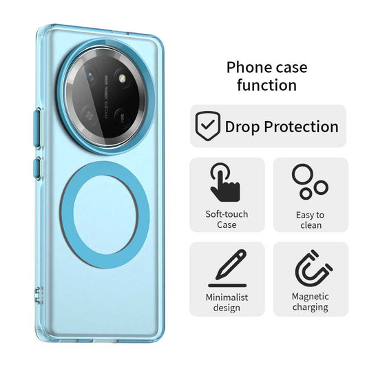 Coque MagSafe pour Honor X9c / Magic7 Lite, Techsuit, CandyCase, Bleue