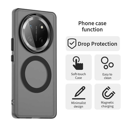 Custodia MagSafe per Honor X9c / Magic7 Lite, Techsuit, CandyCase, Nera