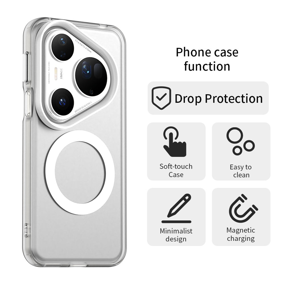 Coque MagSafe pour Huawei Pura 80 Ultra, Techsuit, CandyCase, Blanche
