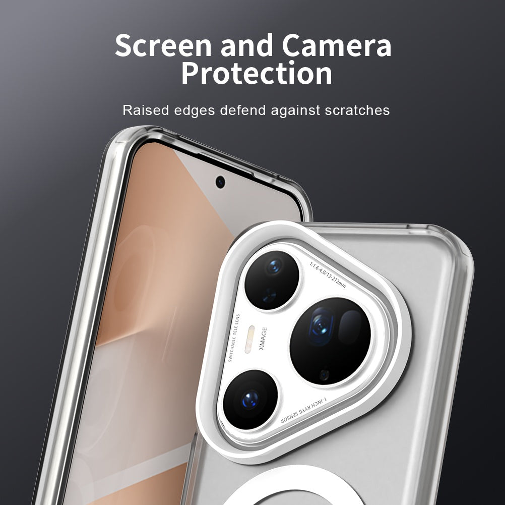 Coque MagSafe pour Huawei Pura 80 Ultra, Techsuit, CandyCase, Blanche