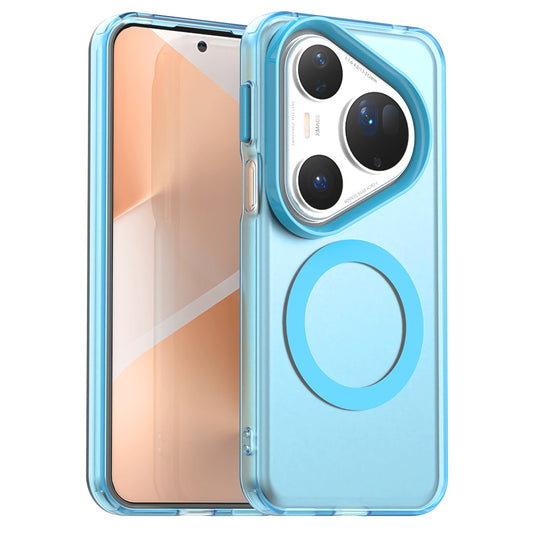 Coque MagSafe pour Huawei Pura 80 Ultra, Techsuit, CandyCase, Bleue