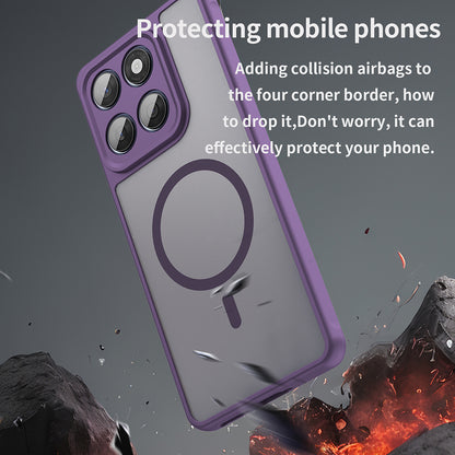 Coque MagSafe pour Motorola Edge 60 Fusion / Edge 60, Techsuit, HaloFrost II, Violet