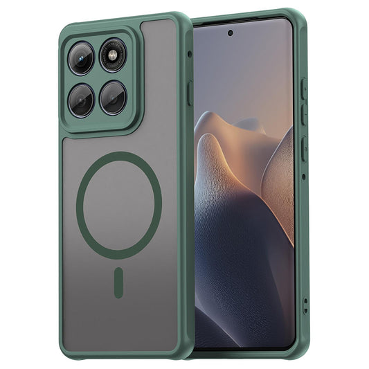 Custodia MagSafe per Motorola Edge 60 Pro, Techsuit, HaloFrost II, Verde
