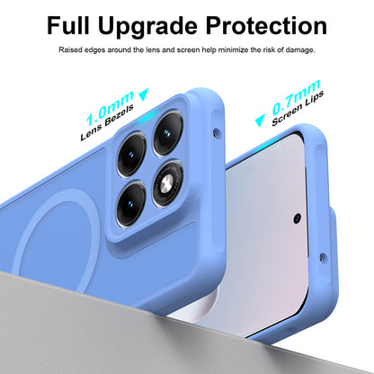Custodia MagSafe per Motorola Edge 70 Fusion, Techsuit, HaloFrost II, Blu