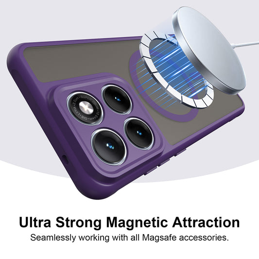 Coque MagSafe pour Motorola Edge 70 Fusion, Techsuit, HaloFrost II, Violet