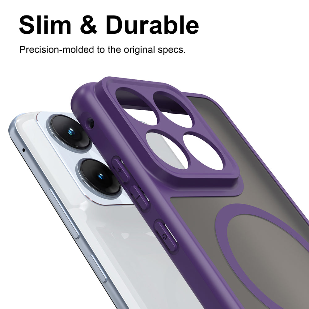Coque MagSafe pour Motorola Edge 70 Fusion, Techsuit, HaloFrost II, Violet