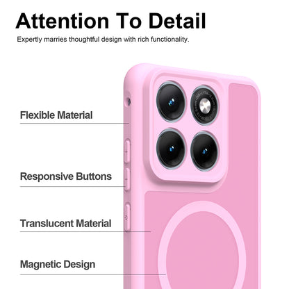 Custodia MagSafe per Motorola Edge 70 Fusion, Techsuit, HaloFrost II, Rosa