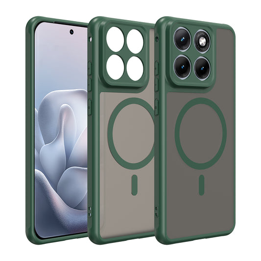 Coque MagSafe pour Motorola Edge 70 Fusion, Techsuit, HaloFrost II, Vert