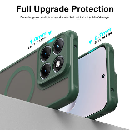 Custodia MagSafe per Motorola Edge 70 Fusion, Techsuit, HaloFrost II, Verde