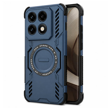 Coque MagSafe pour Motorola Edge 70 Pro, Techsuit, ArmorMag, Bleue