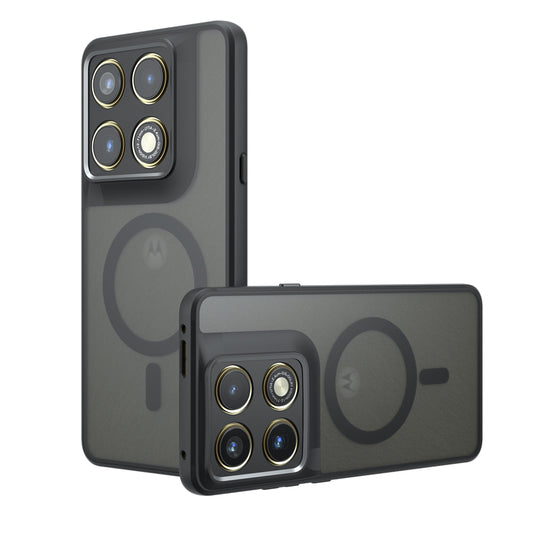 Custodia MagSafe per Motorola Edge 70 Pro, Techsuit, PureFrost, Nero Satinato
