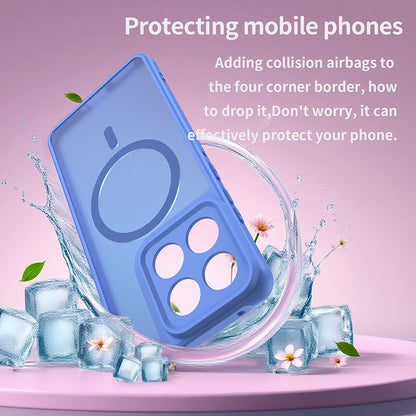 Custodia MagSafe per Motorola Edge 70, Techsuit, HaloFrost II, Blu