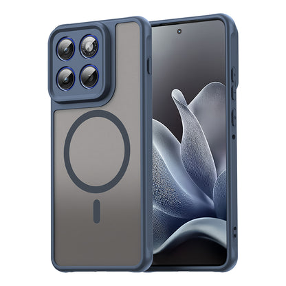 Custodia MagSafe per Motorola Edge 70, Techsuit, HaloFrost II, Blu Navy