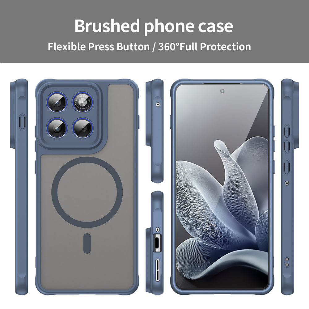 Custodia MagSafe per Motorola Edge 70, Techsuit, HaloFrost II, Blu Navy