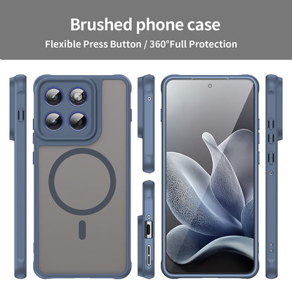 Custodia MagSafe per Motorola Edge 70, Techsuit, HaloFrost II, Blu Navy