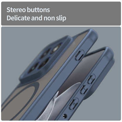 Custodia MagSafe per Motorola Edge 70, Techsuit, HaloFrost II, Blu Navy