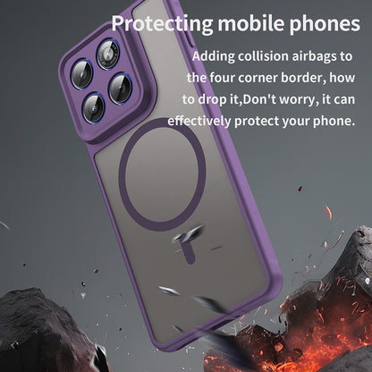 Custodia MagSafe per Motorola Edge 70, Techsuit, HaloFrost II, Viola