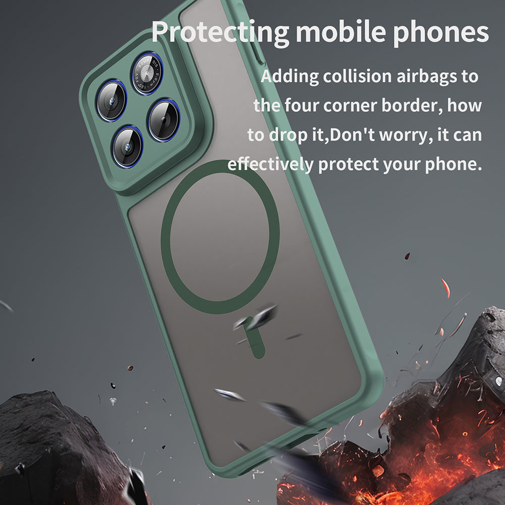 Custodia MagSafe per Motorola Edge 70, Techsuit, HaloFrost II, Verde