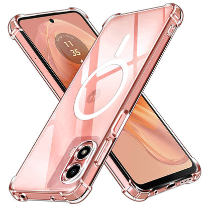 Coque MagSafe pour Motorola Moto G04s / E14 / G04 / G24, Techsuit, Antichoc, Transparente