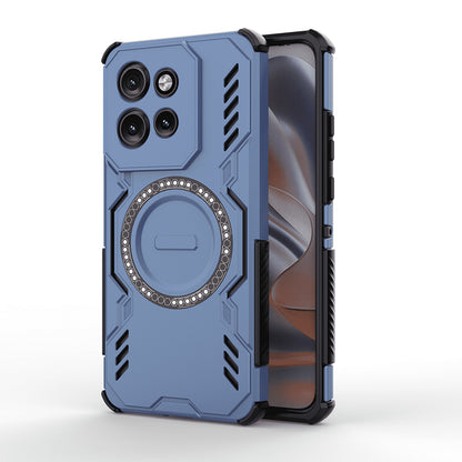 Coque MagSafe pour Motorola ThinkPhone 25 / Edge 50 Neo, Techsuit, ArmorMag, Bleue