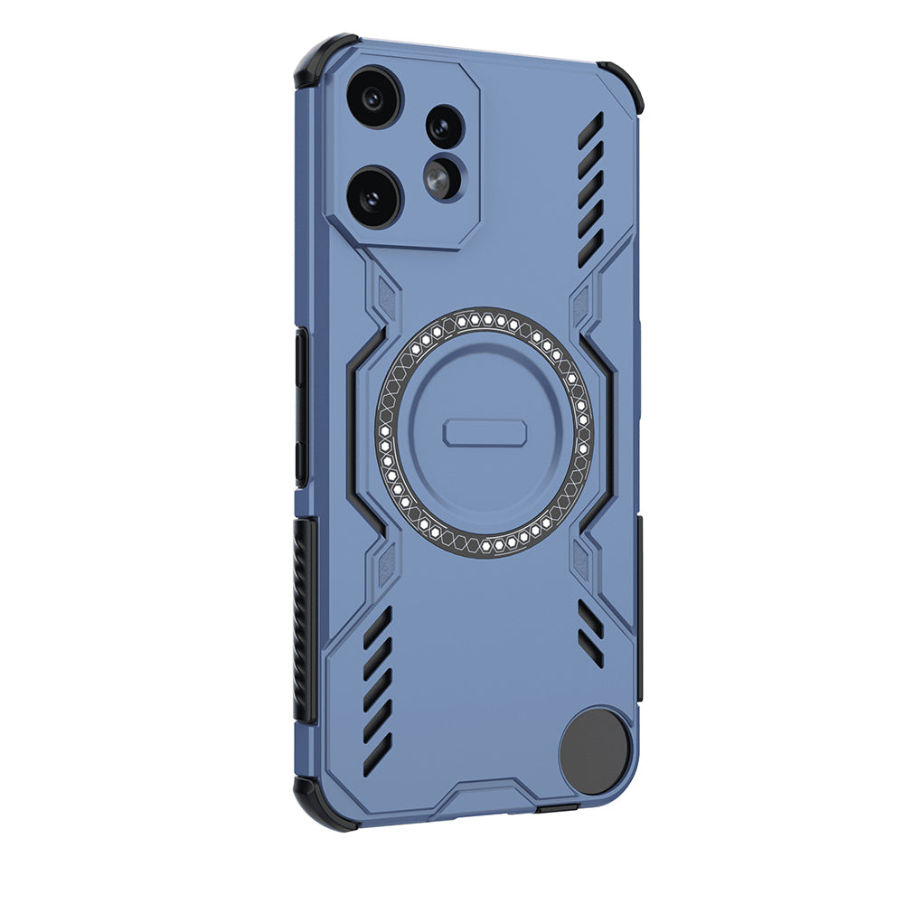 Custodia MagSafe per Nothing CMF Phone 2 Pro, Techsuit, ArmorMag, Blu