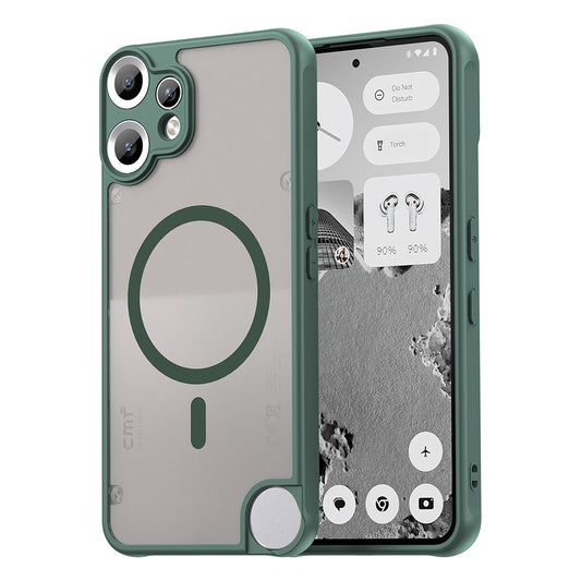 Coque MagSafe pour Nothing CMF Phone 2 Pro, Techsuit, HaloFrost II, Vert