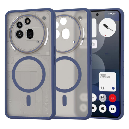 Custodia MagSafe per Nothing Phone (3a) Pro, Techsuit, HaloFrost, Blu Navy