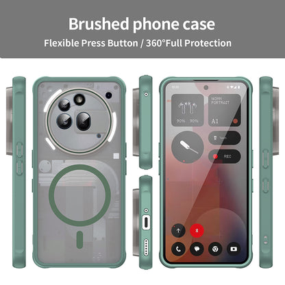Coque MagSafe pour Nothing Phone (3a) Pro, Techsuit, HaloFrost II, Vert