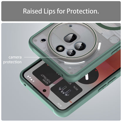 Coque MagSafe pour Nothing Phone (3a) Pro, Techsuit, HaloFrost II, Vert
