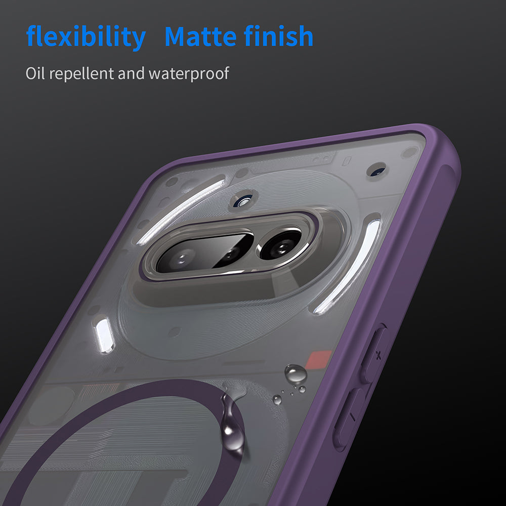 Coque MagSafe pour Nothing Phone (3a), Techsuit, HaloFrost II, Violet