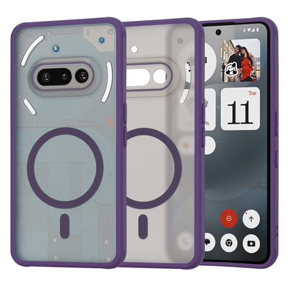 Custodia MagSafe per Nothing Phone (3a), Techsuit, HaloFrost, Viola Scuro